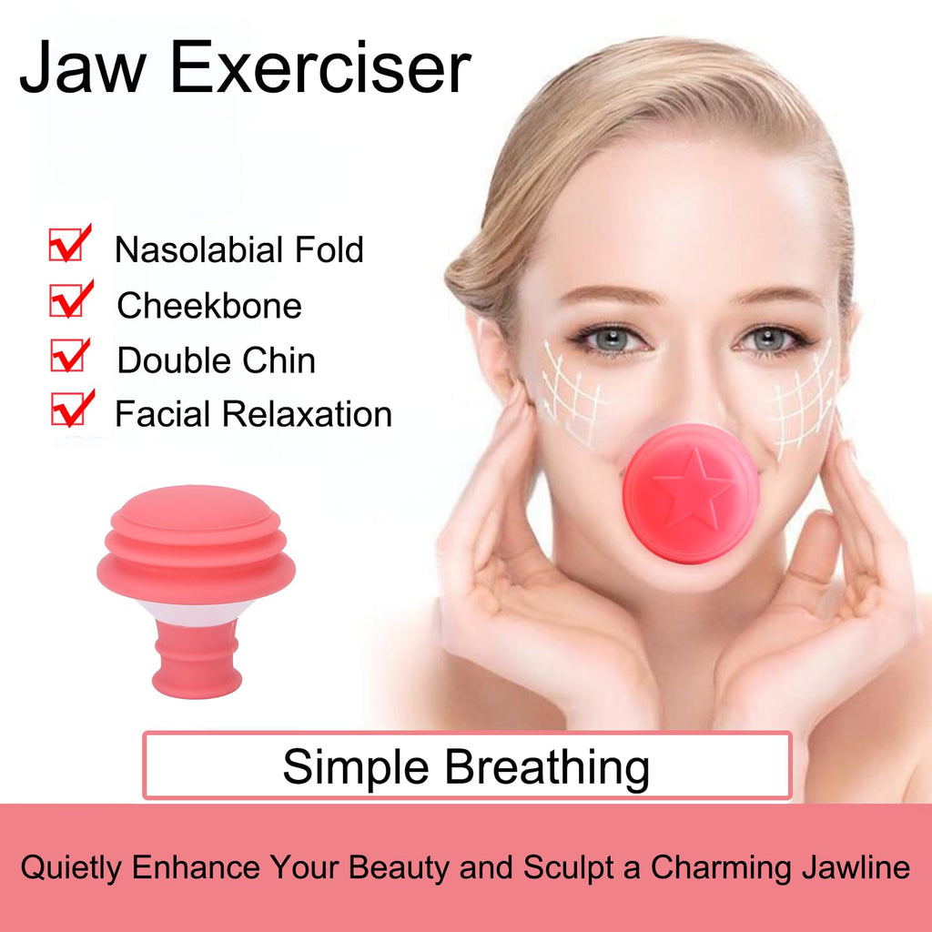 OURGLE Face Exerciser, Jaw Exerciser and Face Slimmer, Double Chin Reducer Face Lifting Exercise - Double Chin Breathing Exercise for Women and Men