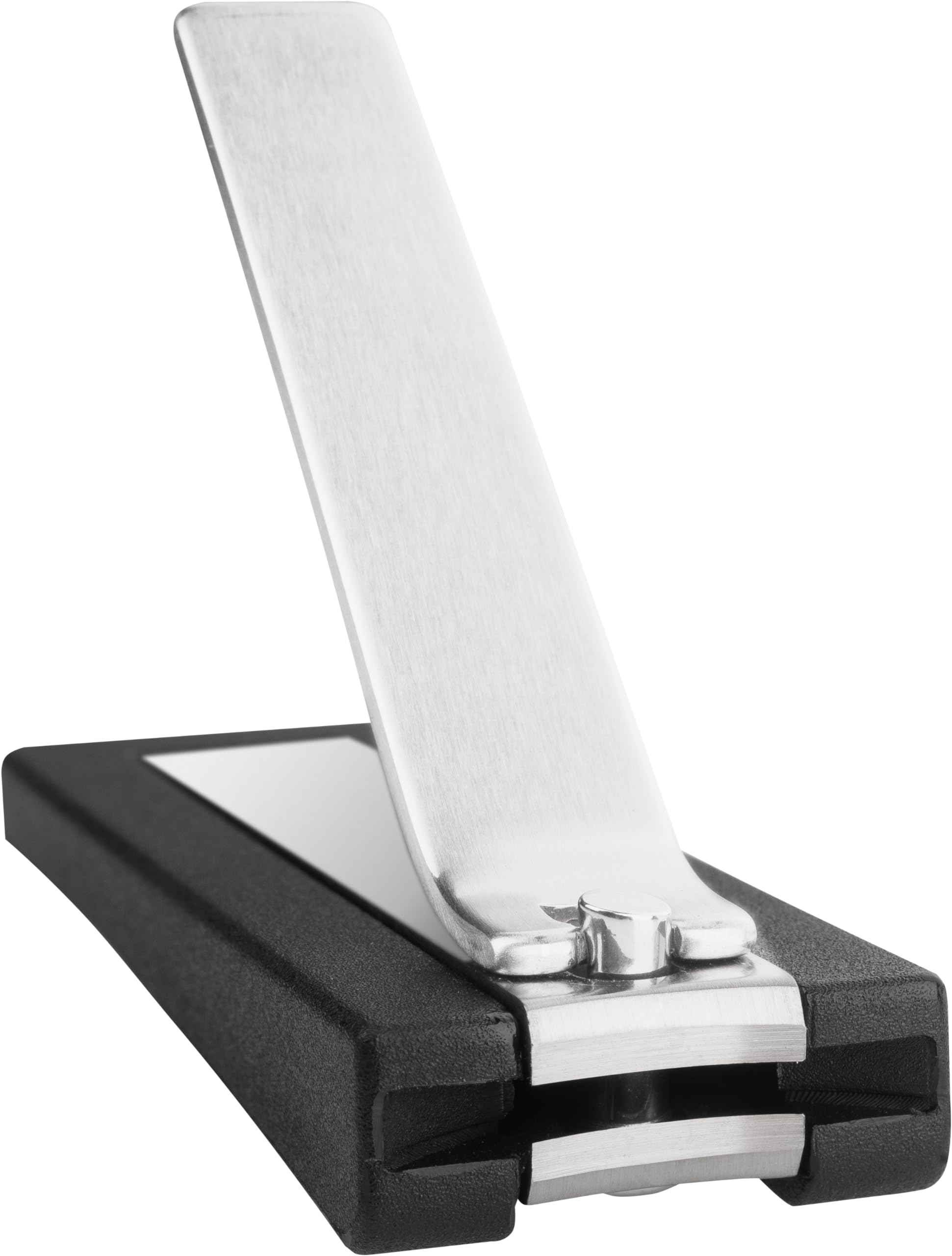 ZWILLING Nail Clipper (with Nail Catch Box, Strong Leverage for Finger- and toenails, Slightly Curved Cutting Edge), Premium, Black, 2.5 inch