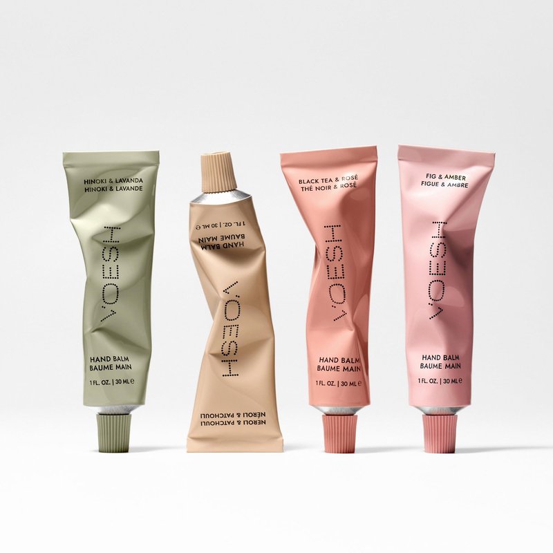 VOESH Vegan Hand Balm Black Tea & Rosé 1 oz – K-Beauty Korean Skincare Hand Cream for Dry Hands – Non-Greasy Fast-Absorbing Moisturizer with Turmeric Mango Butter and Squalane – Travel Size