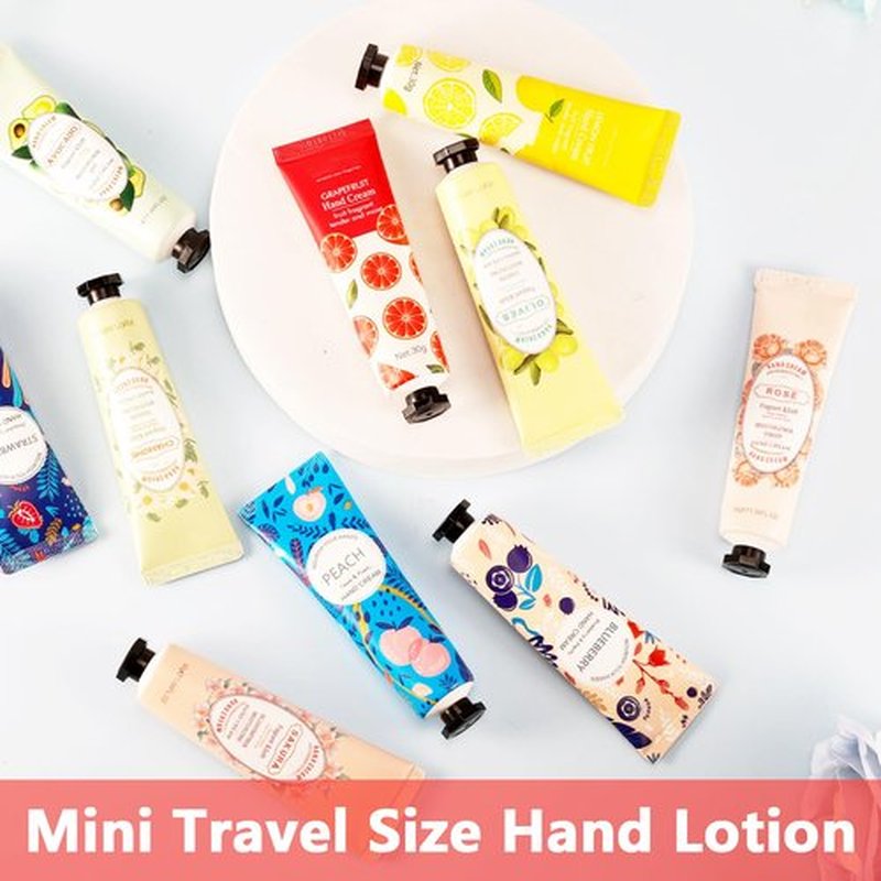 Bgtecho 10 Pack Mini Hand Lotion,Hand Lotion Travel Size,Hand Cream Gift Set for Women,Bulk Hand Lotion for Dry Cracked Hands for Teacher Appreciation Gifts,Mothers Day Gifts,Nurse Week Gifts