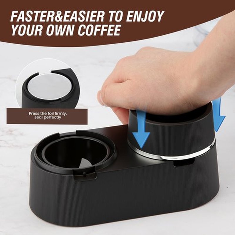 Skiennix Reusable Double Pods Kit - Compatible with Nespresso Vertuo | 52 Foil Seals Included