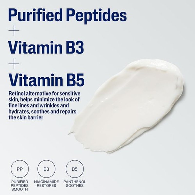 Cetaphil Healthy Renew Night Cream - Skin Tightening & Wrinkle Repair with Peptides | 1.7 Oz, Fragrance-Free