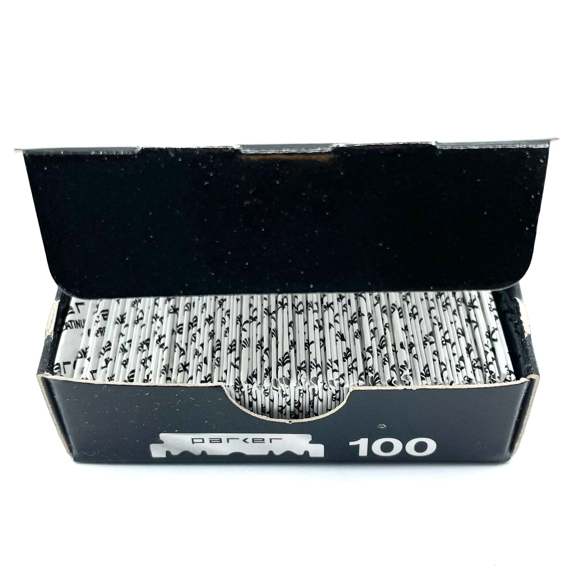 Parker Premium Platinum 1/2 Blades, ** 200 Count **, For Professional Barber Razors, Shavette Razors and Disposable Blade Straight Razors that accept Half of a Double Edge Razor Blade