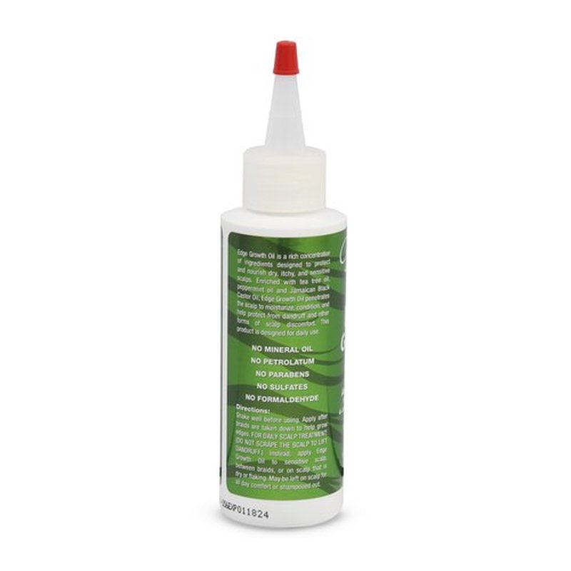 C B SMOOTHE Oil, Natural Hair Growth Serum with Tea Tree, Peppermint, Jamaican Black Castor - 4oz, Non-Greasy, Anti-Itch Scalp Moisturizer, Boosts Circulation & Edge Regrowth, Unisex