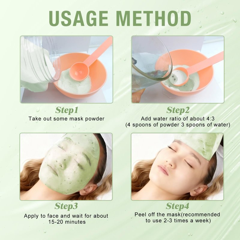 LUCKY CAT Jelly Mask for Facials Professional, Hydrating & Moisturizing Peel-Off Gel Jelly Face Mask Skin Care for Deep Hydration & Glow, Professional Spa Use for All Skin Types 23 Fl Oz (Tea Tree)