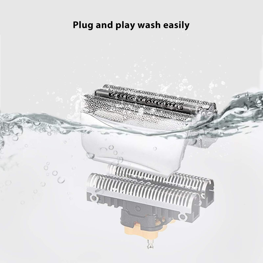 2024 Upgraded 51S Silver Foil & Cutter 51S Head Replacement for Braun Series 5 590cc 8595 8985 8975 8991 Silver