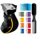 Buzz Buddy 360° Clipper, Swivel Head Grooming Tool, Ceramic Blade (0.5–2.0mm), Quiet 7000 RPM Motor, IPX7 Waterproof, Cordless Kit