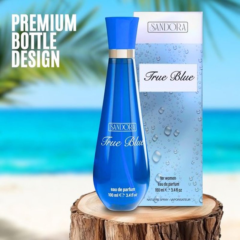 True Blue | Woman Eau De Parfum Spray – 100mL Long-Lasting Fresh Aquatic & Floral Citrus Fragrance
