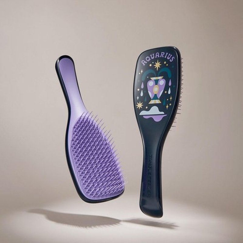 Tangle Teezer Zodiac Ultimate Detangler Hairbrush for Wet & Dry Hair, Eliminates Knots & Reduces Breakage for All Hair Types, Aquarius