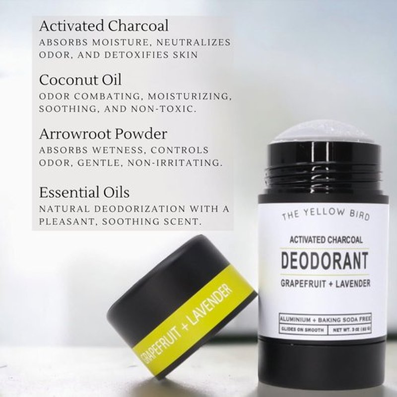 Skiennix Magnesium Deodorant - Natural, Aluminum-Free Formula with Charcoal & Essential Oils | Long-Lasting Protection for Sensitive Skin