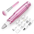 Subay Professional Manicure Pedicure Kit, Electric Nail Drill Set with LED Display, 25000RPM, 11-Piece Attachments Plus 20 Sanding Bands, Nail Grinder Tool for Women Men Baby Pets, with Dust Brush