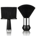 2 PCS Barber Brush and Neck Duster Set, Professional Barber Accessories Neck Duster Brush, Hair Cutting Supplies for Cleaning Salon Hair Styling Tools, Black