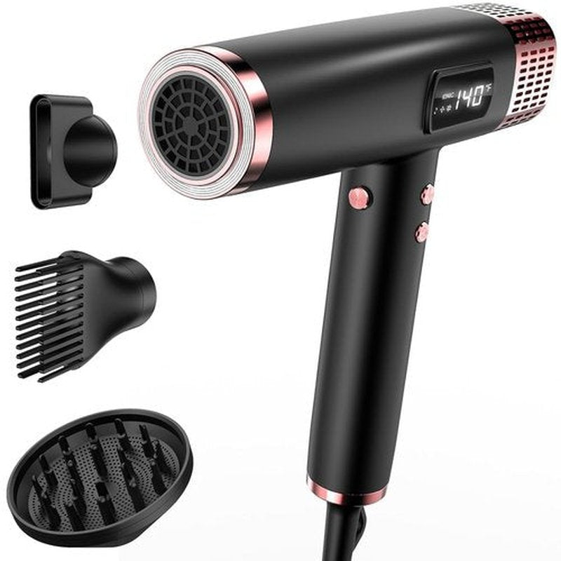Skiennix Dual Voltage Ionic Hair Dryer - 1875W Fast Drying, Lightweight, No Heat Damage | Travel-Friendly Design