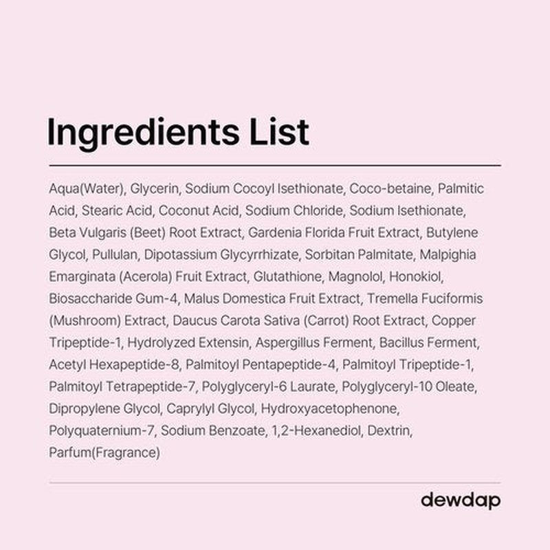 DEWDAP Dewtox Lift Boosting Facial Cleanser, Face Mask, Foaming Cleanser, Skin Enhancement All in One, Face Wash for Sensitive Skin, Korean Skincare (5.07 Fl Oz / 150ml)