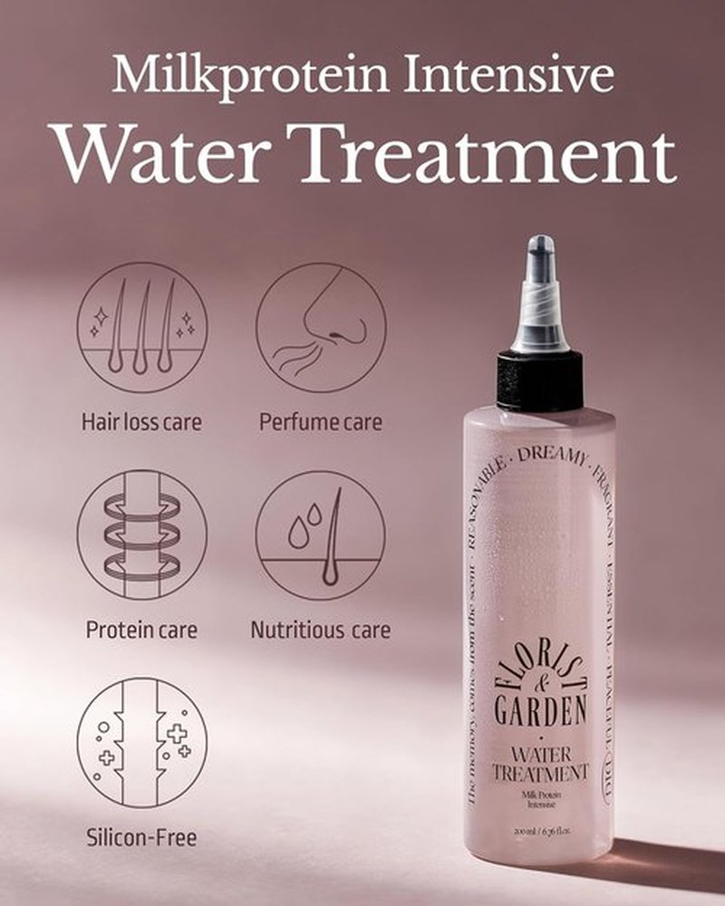 ODID Milk Protein Intensive Water Treatment - Nourishing Hair Ampoule to Cream for Steaming Mask | 6.76oz, Floral Scent