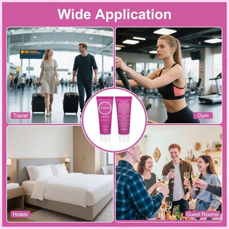 Travel Size Conditioner in Bulk, Individually Wrapped Mini Hair Sample Trial Small Conditioner for Men Women Essential Toiletries Amenities for Hotel Guests Shelter/Homeless/Charity 1 oz (30 Pack)