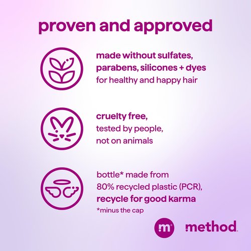Method Smoothing Shampoo, Serene Escape, Magnolia + Rose Hip + Monoi Oil notes, 14oz