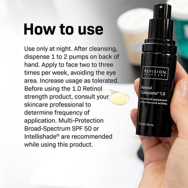 Revision Skincare Retinol Complete - Brighten & Smooth Skin Texture, Boost Hydration | 1 Fl Oz