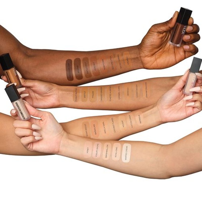 HUDA BEAUTY FauxFilter Luminous Matte Concealer - Buildable Coverage, Crease-Proof, Nougat 2.5 Golden