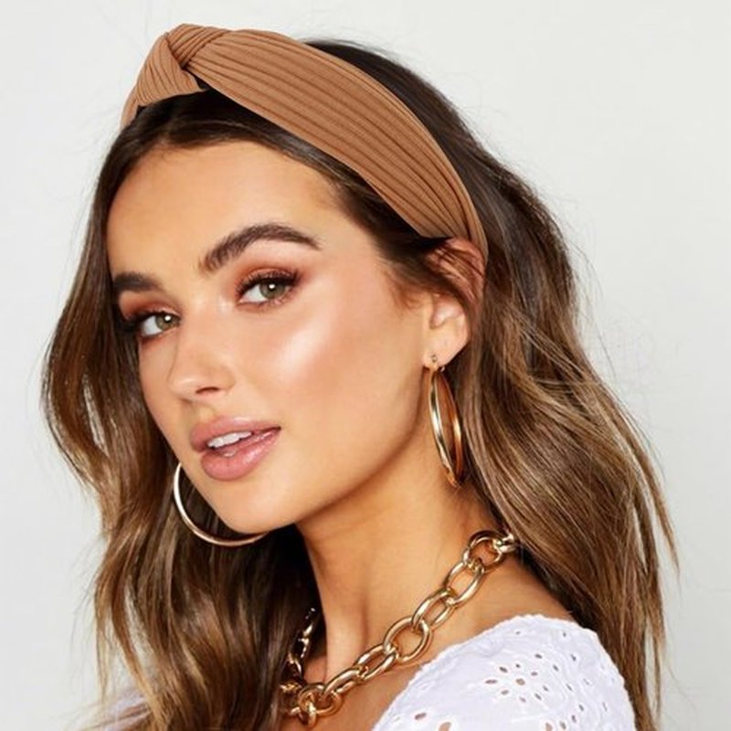 Brimekichio 7 Pack Headband for Women Girls Cute Headbands for Women Cute Pearl Beads Solid Knotted Diademas para Mujer de Moda Cute Hair Accessories