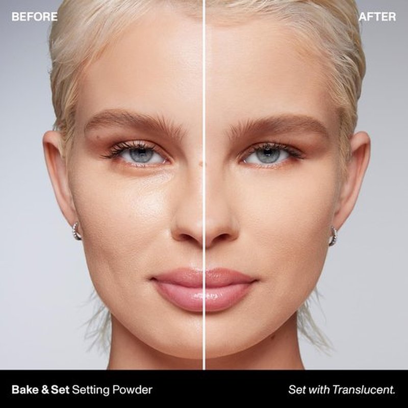 Morphe Bake & Set Translucent Setting Powder - Lightweight, Talc-Free Face Finishing Powder | 24HR Shine Control (0.31 oz)