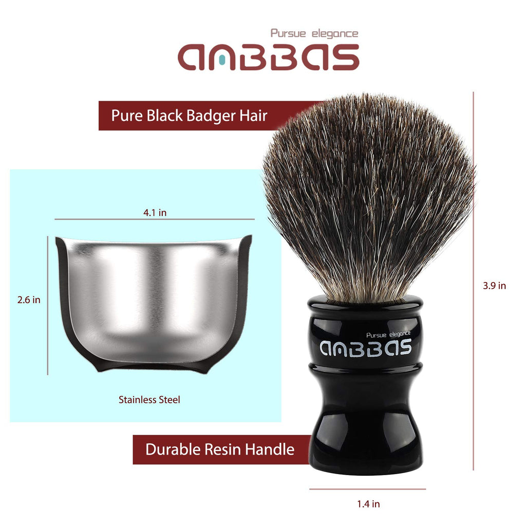 7IN1 Shaving Brush Set with Stand,Bowl,Soap and Razor Kit for Men Wet Shave