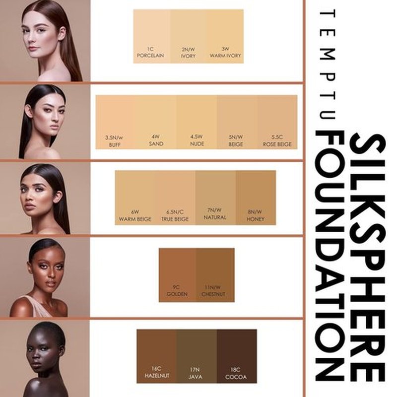 TEMPTU SilkSphere Airbrush Foundation Airpod - Long-Lasting Medium to Full Coverage | 4-In-1 Formula with Dewy Finish | 18 Shades Available