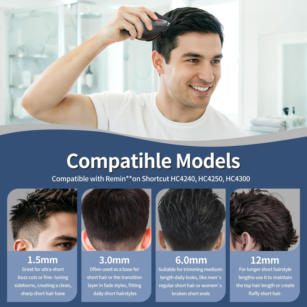 4-Piece Guide Combs Compatible with Remington Shortcut HC4240/4250/4300