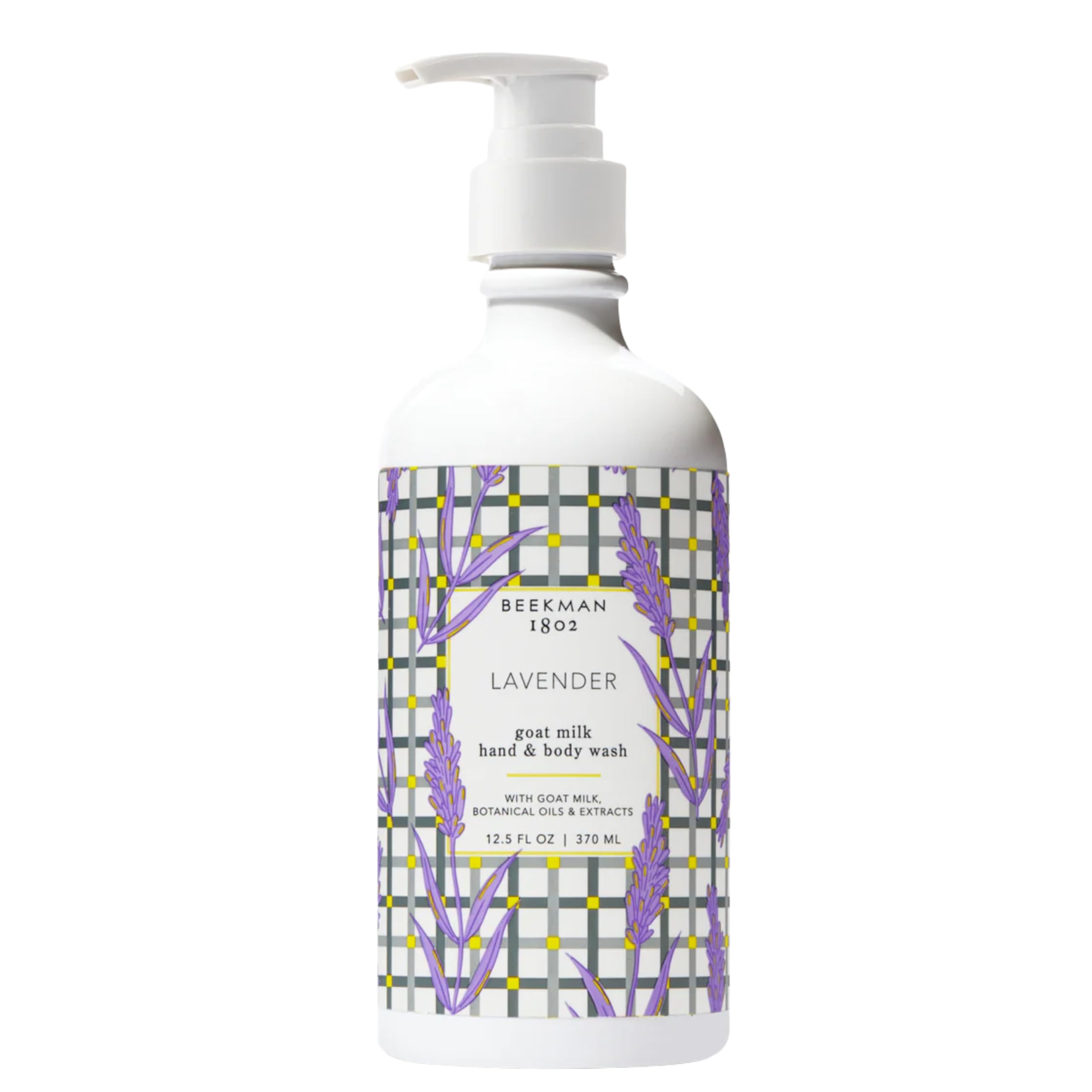 Beekman 1802 Goat Milk Hand Soap – Moisturizing Body Wash & Liquid Hand Soap for Sensitive Skin, Hand & Body Wash, Natural Soap with Goat Milk & Aloe, Cruelty Free – Lavender 12.5 fl oz