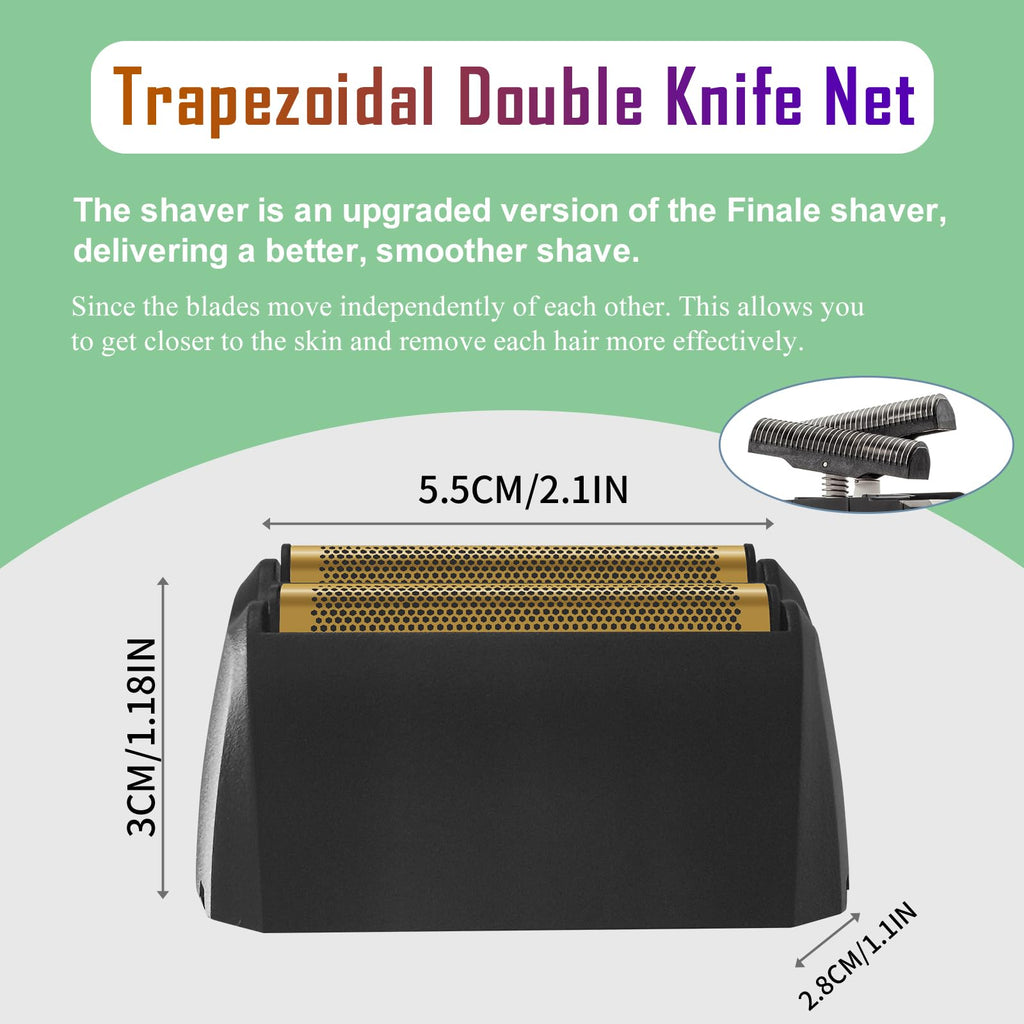 Shaver Replacement Super Close Gold Foil & Cutter Bar Assembly, 2 Pack