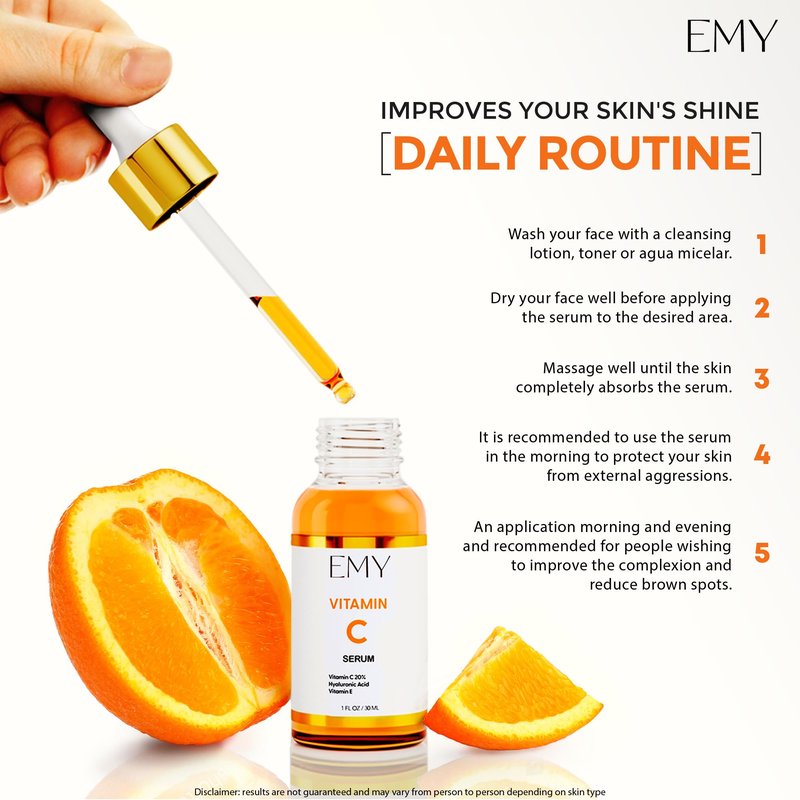 Vitamin C Serum Hyaluronic Acid Anti-aging Face Moisturizer Nourishing Protects your skin Anti-wrinkle care Collagen Glycerin Ascorbic Acid Plumping Cream
