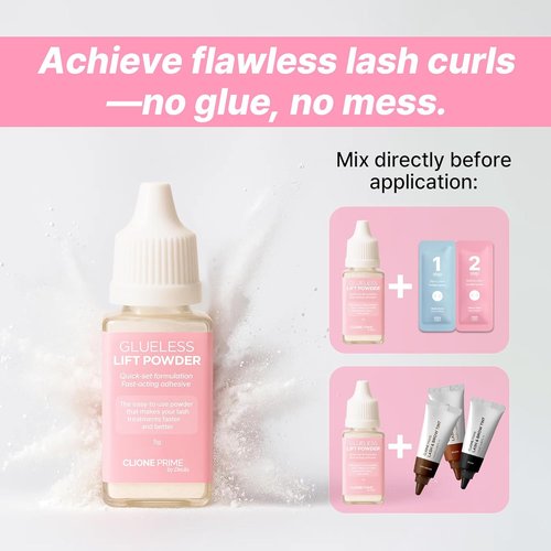 Korean Lash Lift Powder - Vegan & Cruelty-Free Lash Lifting System for Salon-Quality Curl & Definition