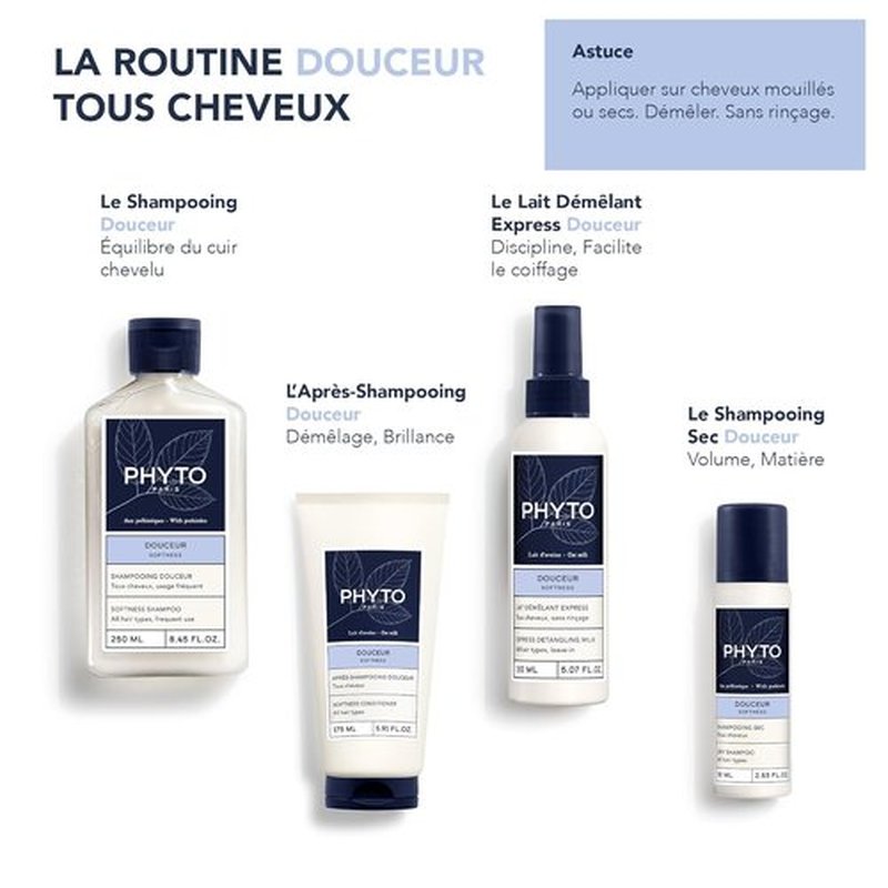 PHYTO Softness Detangling Milk - Nourishing Formula for Smooth, Manageable Hair