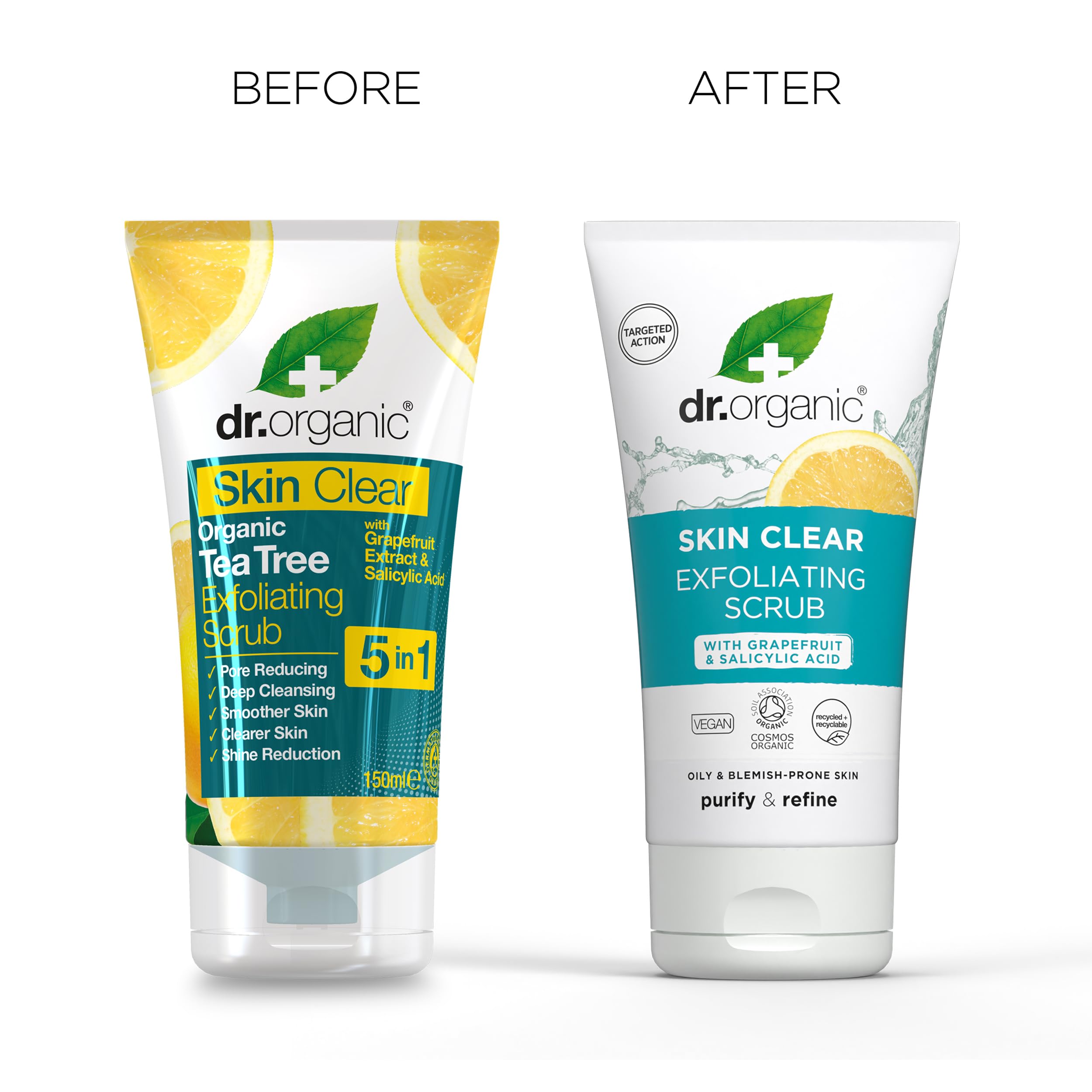 Dr Organic SkinClear Exfoliating Face Scrub 150ml