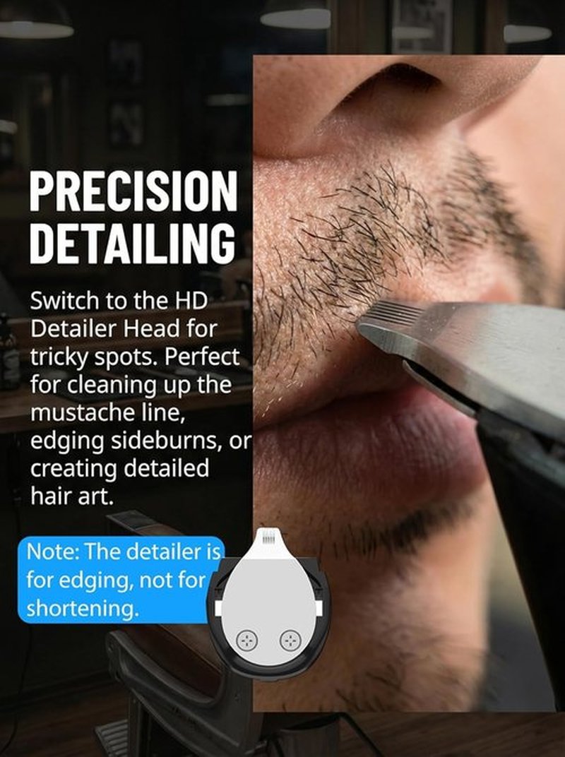 Skiennix Beard Trimmer for Men - 120-Min Cordless Runtime, 0.5mm Precision Dial, IPX7 Waterproof