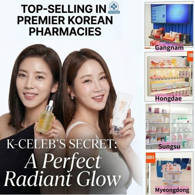 ELT Triple Capsule Face Serum - Korean Hydrating & Moisturizing Serum with Rose PDRN, Ceramide, Vitamin C, Taurine - K-Beauty Skincare (30ml/1.01 fl.oz)