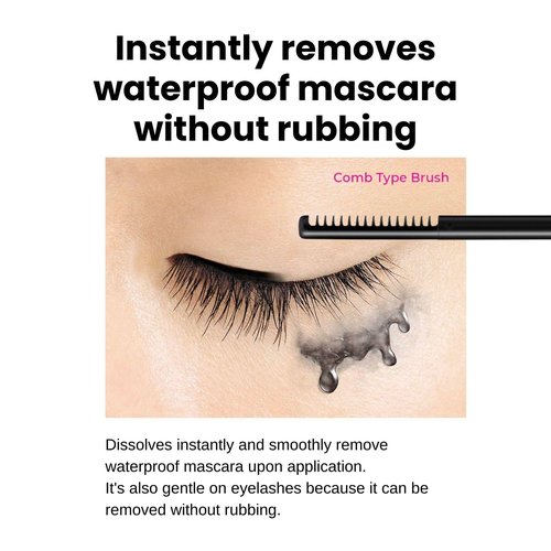 HEROINE MAKE by KISSME Mascara Remover for Waterproof Mascara, Fast-Acting Remover for Waterproof Eye Makeup, Lash-Conditioning & Gentle Non-Irritating Formula for Sensitive Eyelids from Japan 2 EA