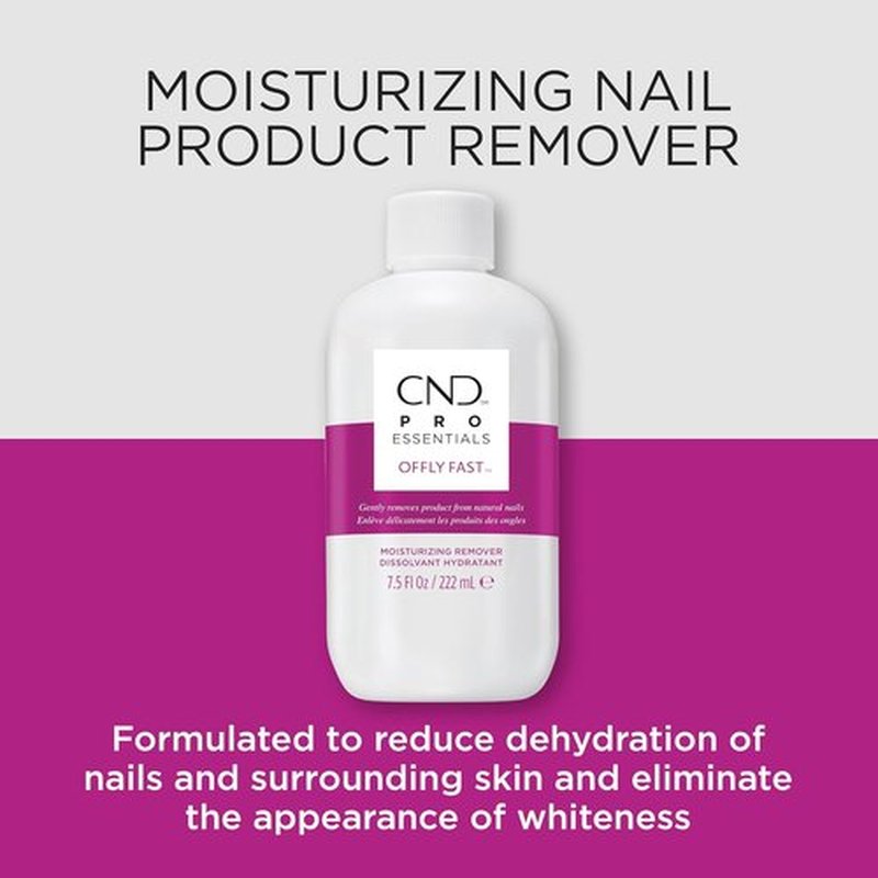 CND OFFLY FAST Nail Polish Remover - Moisturizing Formula | 2 Fl Oz for Gentle Removal
