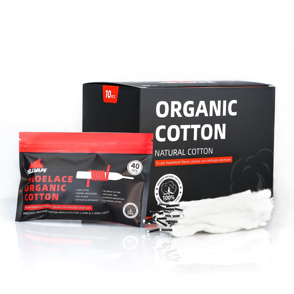 Aiyingmei Organic Shoelace Cotton Sticks Cotton Box Pre-Wrapped 40 Strips