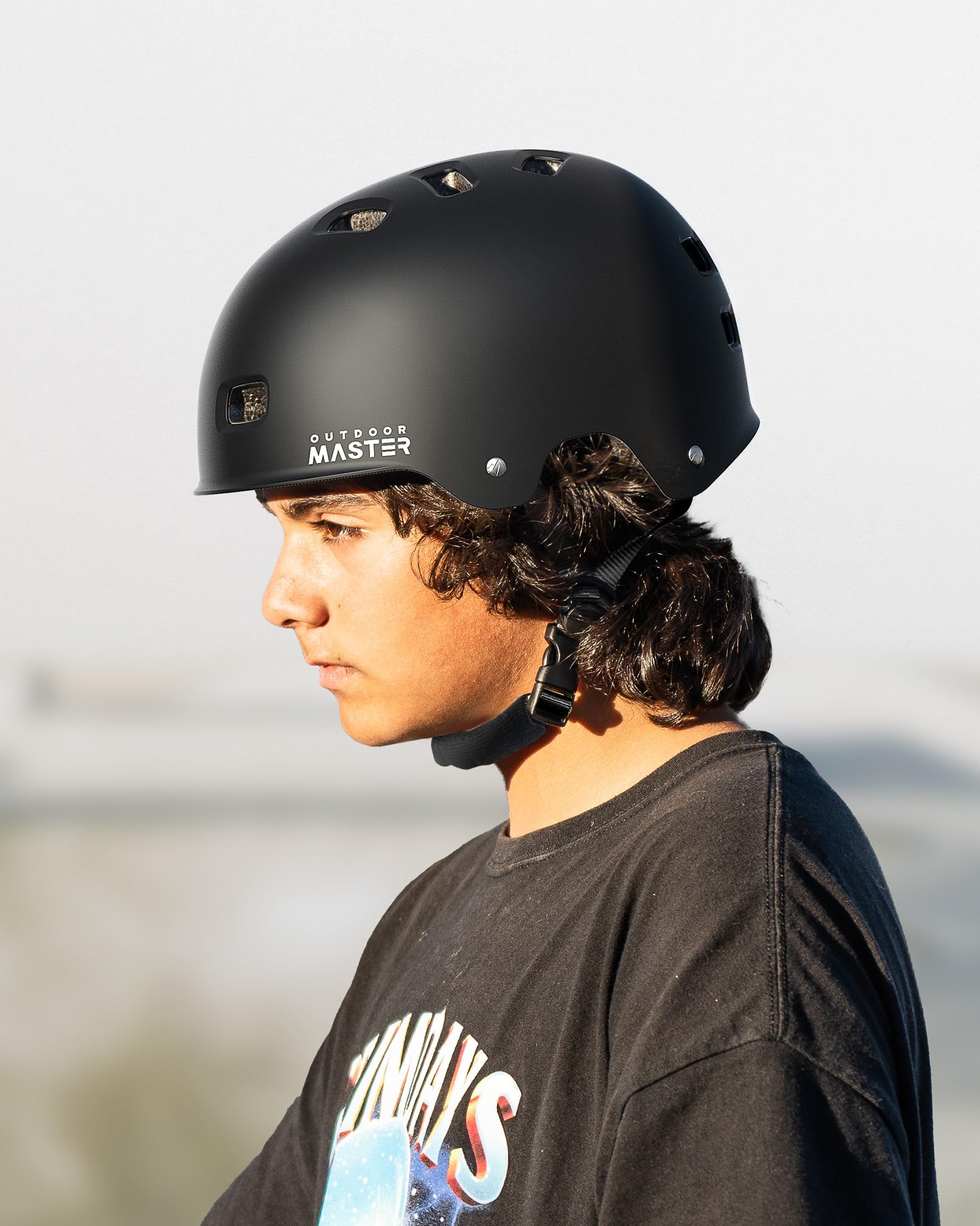 OutdoorMaster Skateboard Cycling Helmet-Beetles Snug,Bike Helmet for Adults, Youth-Two Removable Liners Ventilation Multi-Sport Commuter Scooter Roller Skate Inline Skating Longboard