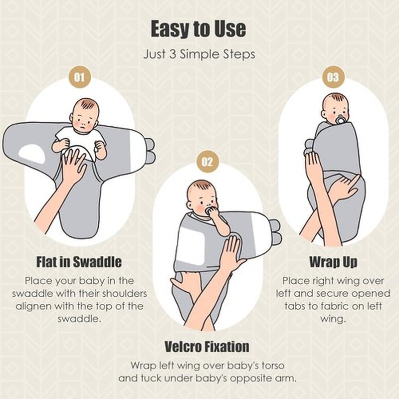 Sweet Dolphin Baby Swaddle Sleep Sacks - Soft Cotton Newborn Wrap for Boys & Girls, 0-3 Months | Grey