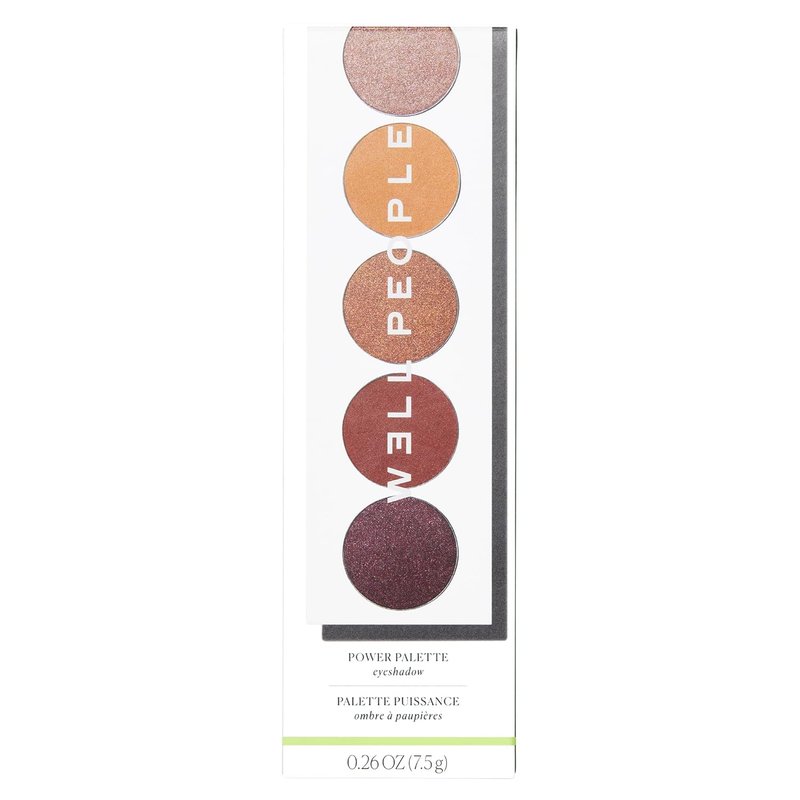 Well People Power Palette Eyeshadow - Five Long-Wear, Hyper-Pigmented Shades | Vegan & Cruelty-Free, Sepia