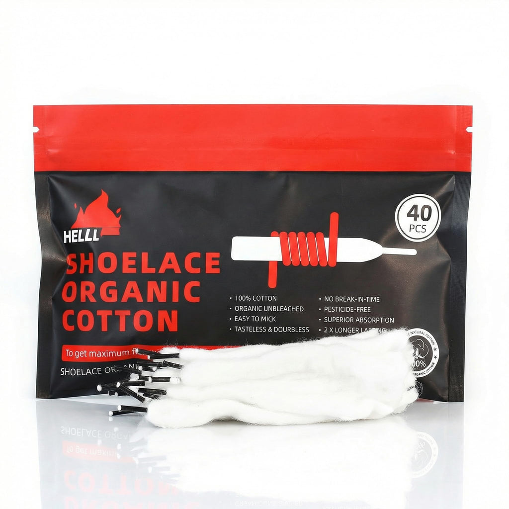 Aiyingmei Organic Shoelace Cotton Sticks Cotton Box Pre-Wrapped 40 Strips