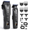 QQTIN Hair Clippers for Men, Cordless Hair Trimmer for Hair Cutting with Long Battery Life, 8500RPM Electric Clippers and Trimmers Set for Self-Haircut and Family Use (Carbon Grey)
