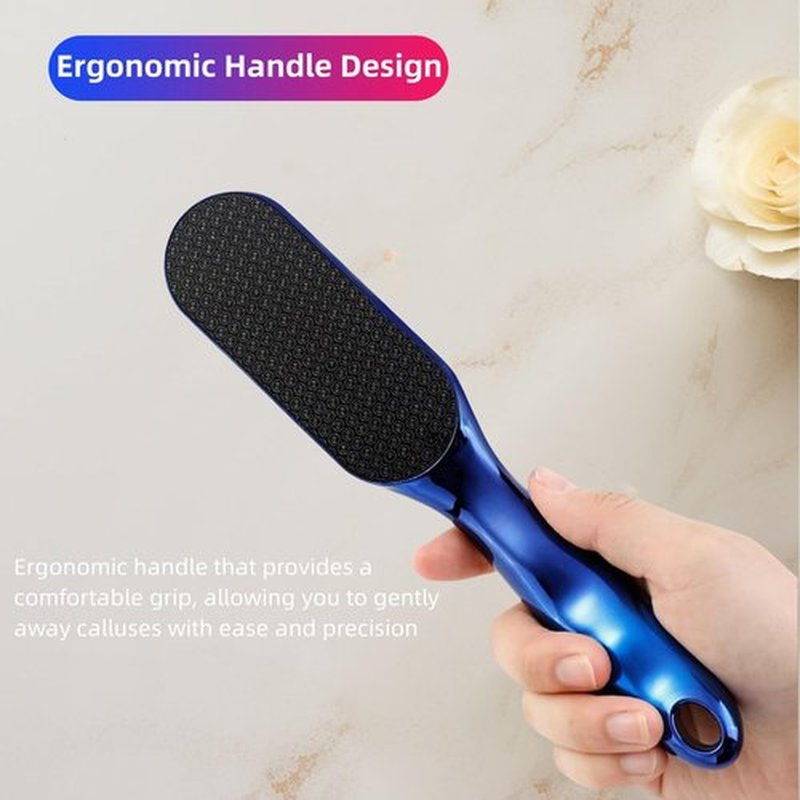 Nano-Glass Foot File, 2PCS Foot Callus Remover, Glass Callus Remover for Feet, Professional Foot Care Tools with Non - Slip Ergonomic Handle