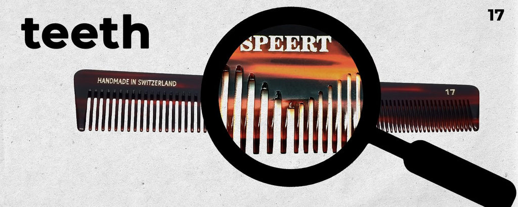 Speert #17 Handmade Wide Narrow Tooth Mustache Beard Comb Small Tortoise Havana Acetate Thick Coarse Curly Fine Short Pocket Sized Facial Hair Grooming Tangle Free Beard Straightener Growth Care Comb
