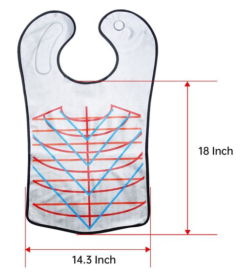 PERFEHAIR Hair Cutting Collar Tool, Salon Hairdressing Hair Dye Cape with Angular & Straight Cutting Guidelines, Waterproof