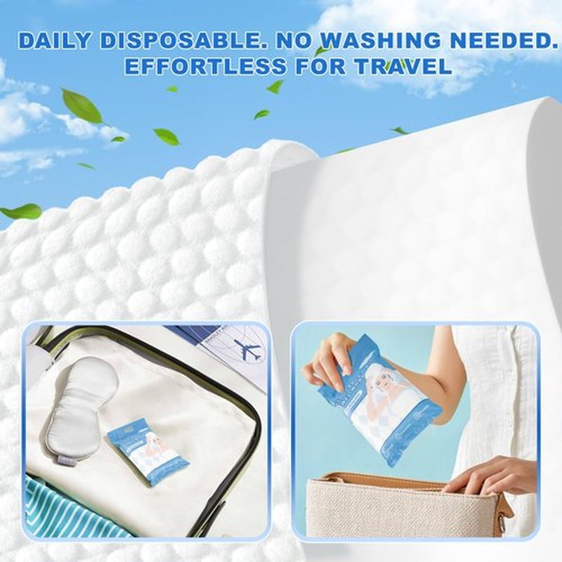 MOKASO 7-Pack Disposable Microfiber Hair Towel with Button, Large Quick-Drying Salon-Grade Towel Wraps, Fast-Drying Microfiber Turban for Women, Ideal for Travel, Gym, and Hotel Use