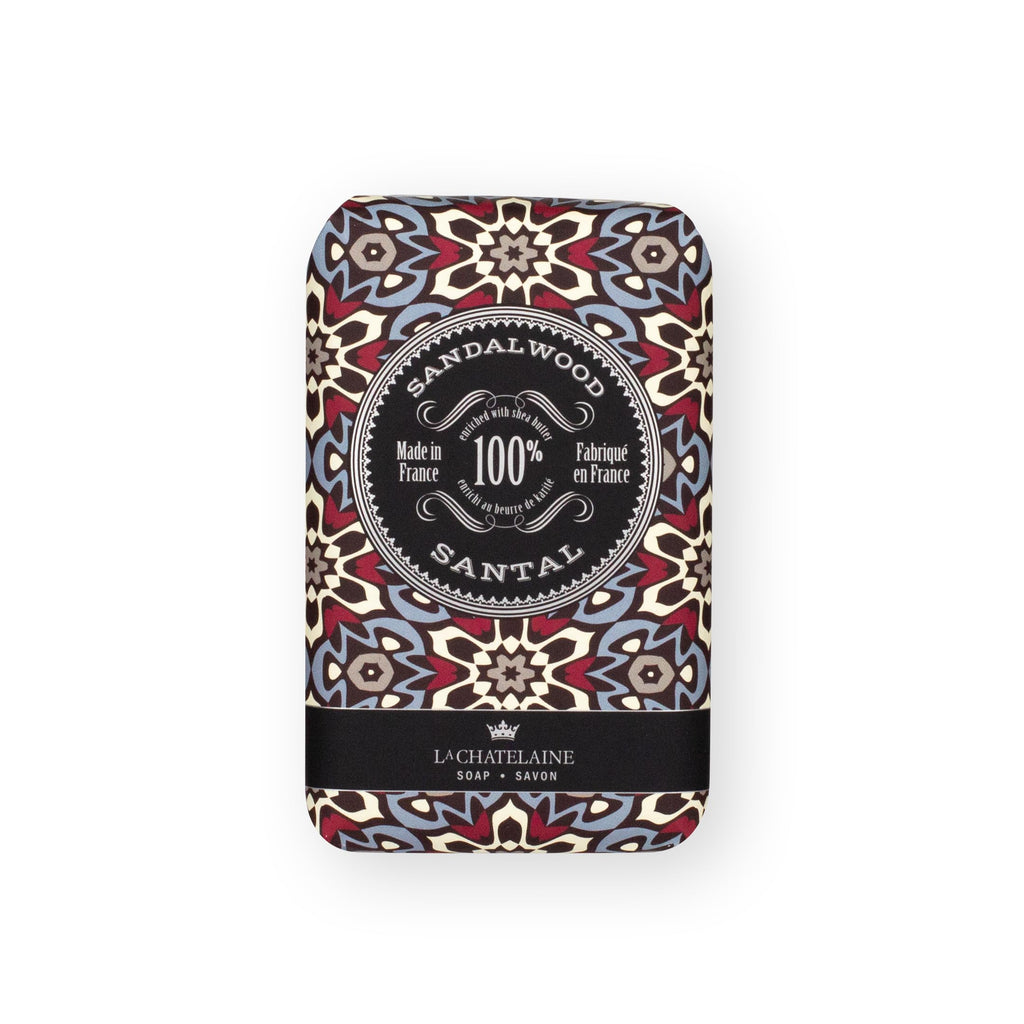 La Chatelaine Unisex, Men, Women Bar Soap| Natural and Organic |Triple Milled | Made in France | Large (Sandalwood)