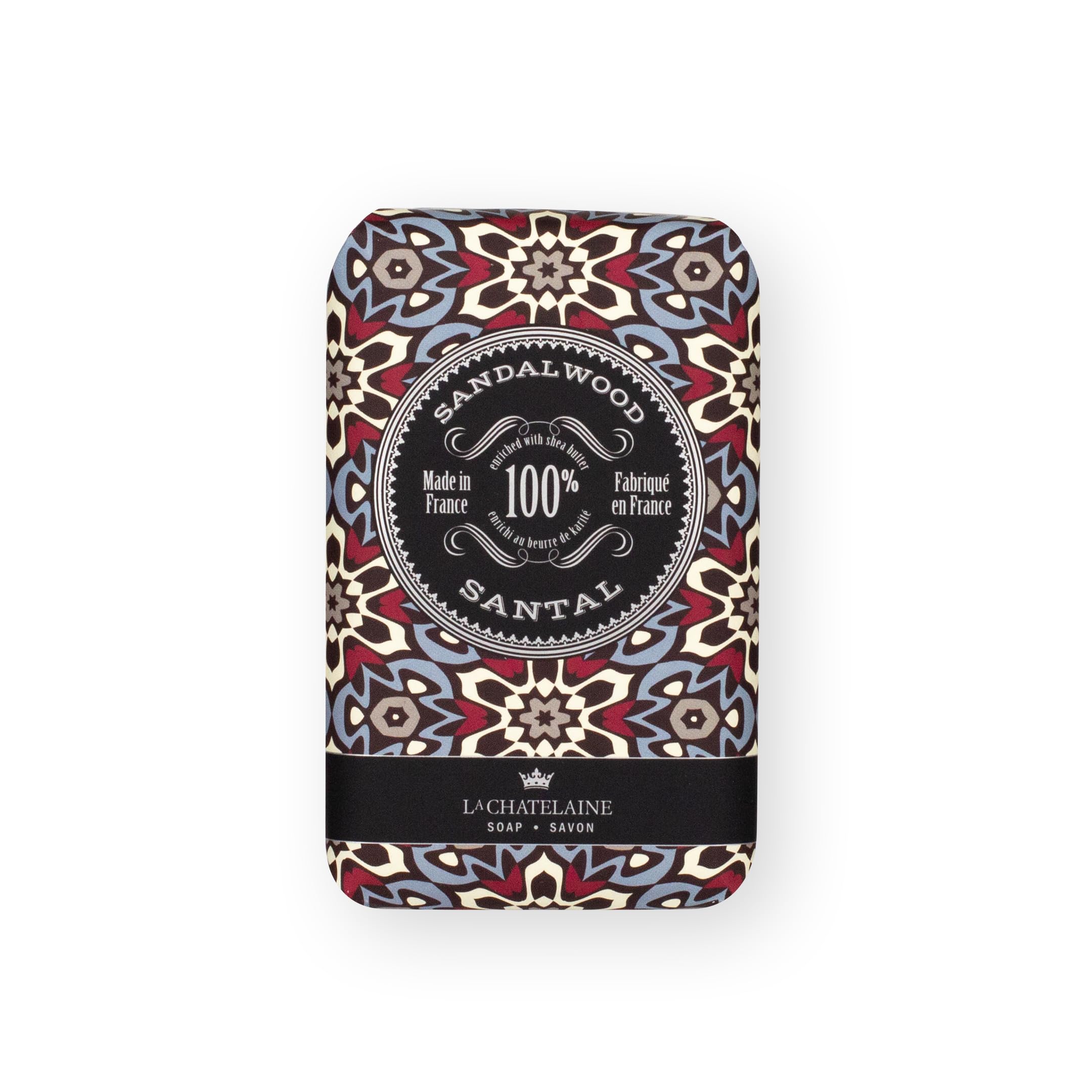 La Chatelaine Unisex, Men, Women Bar Soap| Natural and Organic |Triple Milled | Made in France | Large (Sandalwood)